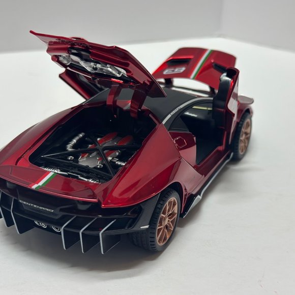 1:24 Lamborghini Centenario Diecast With Headlight & Taillight LED Red - Picture 8 of 11